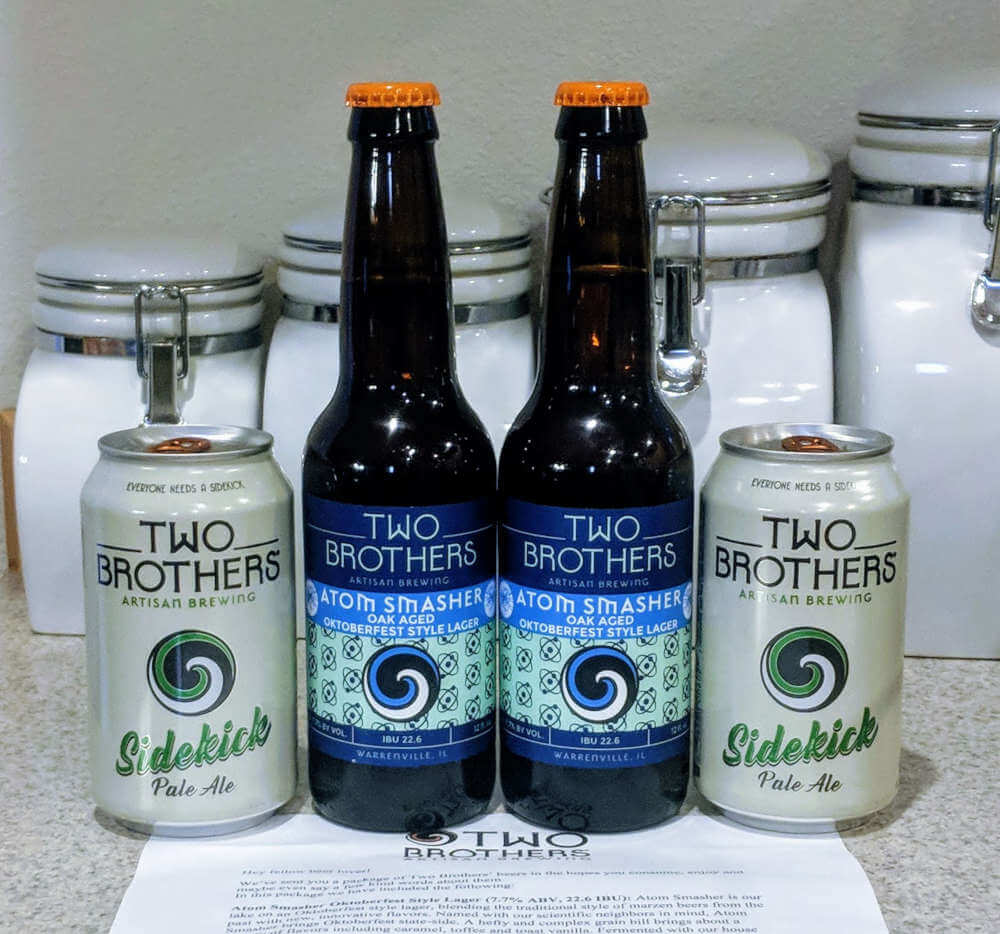 Received: Two Brothers Oktoberfest and Pale Ale