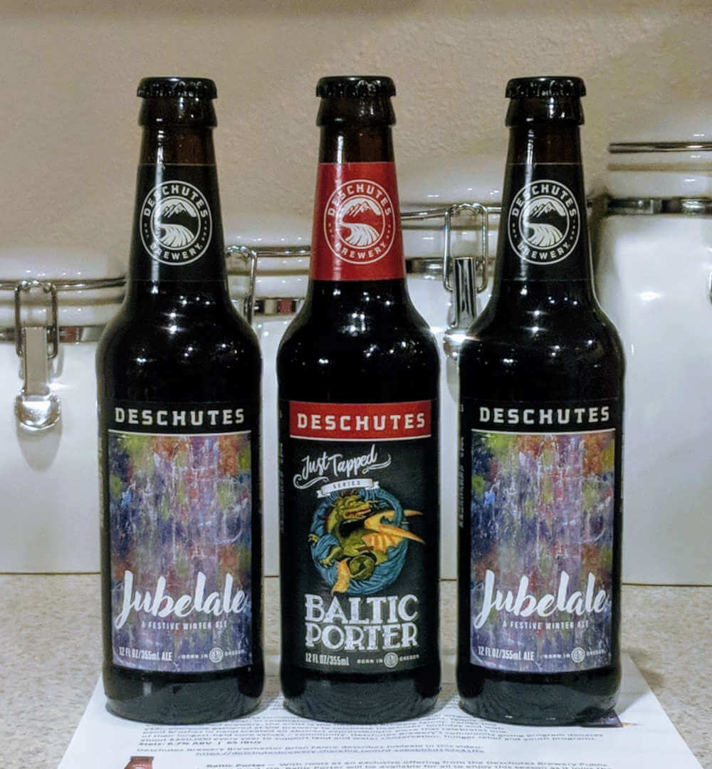 Received: Deschutes Brewery Jubelale and Baltic Porter