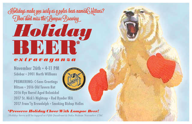 Lompoc kicks off the season with its annual overachieving release of 8 holiday beers