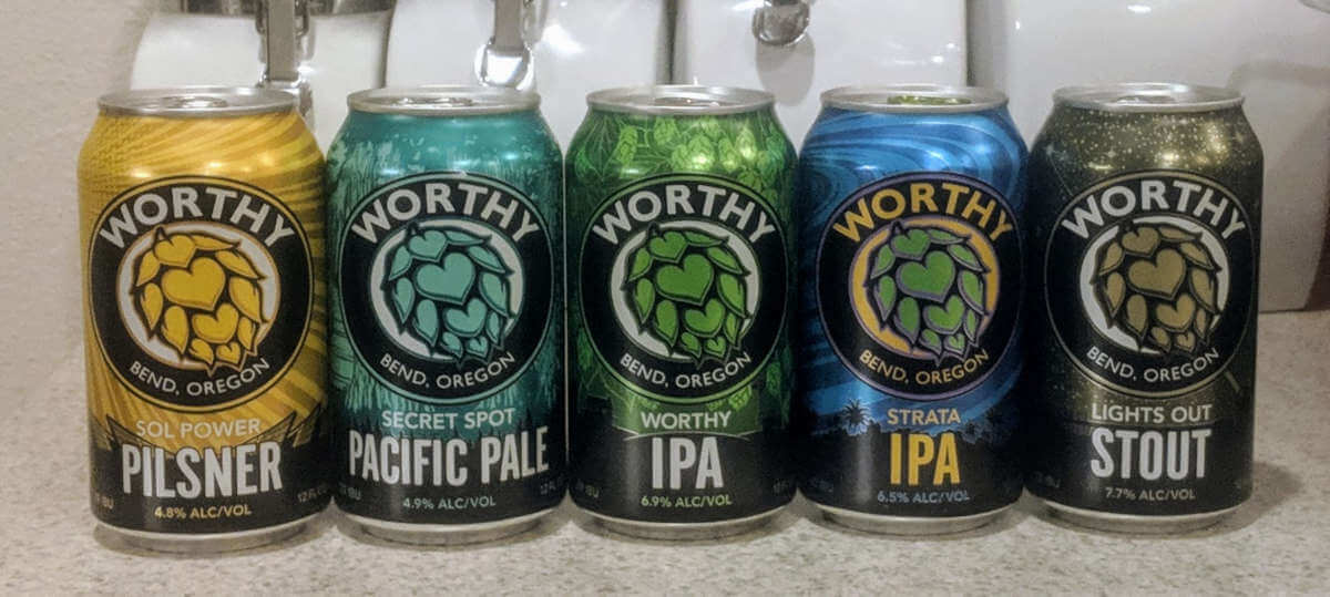 Drinking through Worthy Brewing’s pantheon of cans
