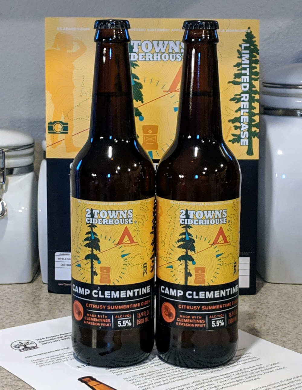 Received: 2 Towns Camp Clementine Cider