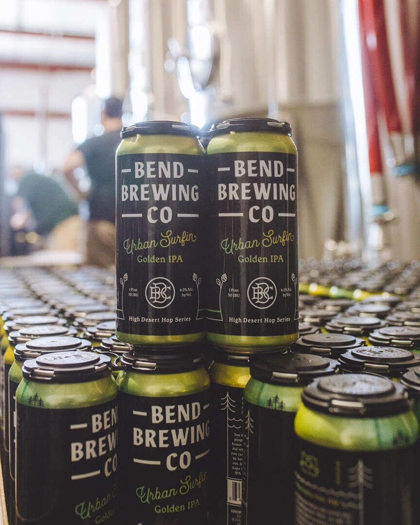 Bend Brewing Company’s latest can release: Urban Surfin’ Golden IPA