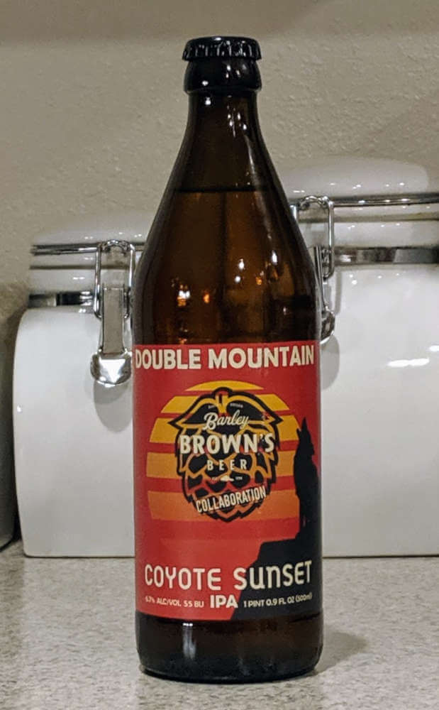 Received: Double Mountain/Barley Brown’s Coyote Sunset IPA