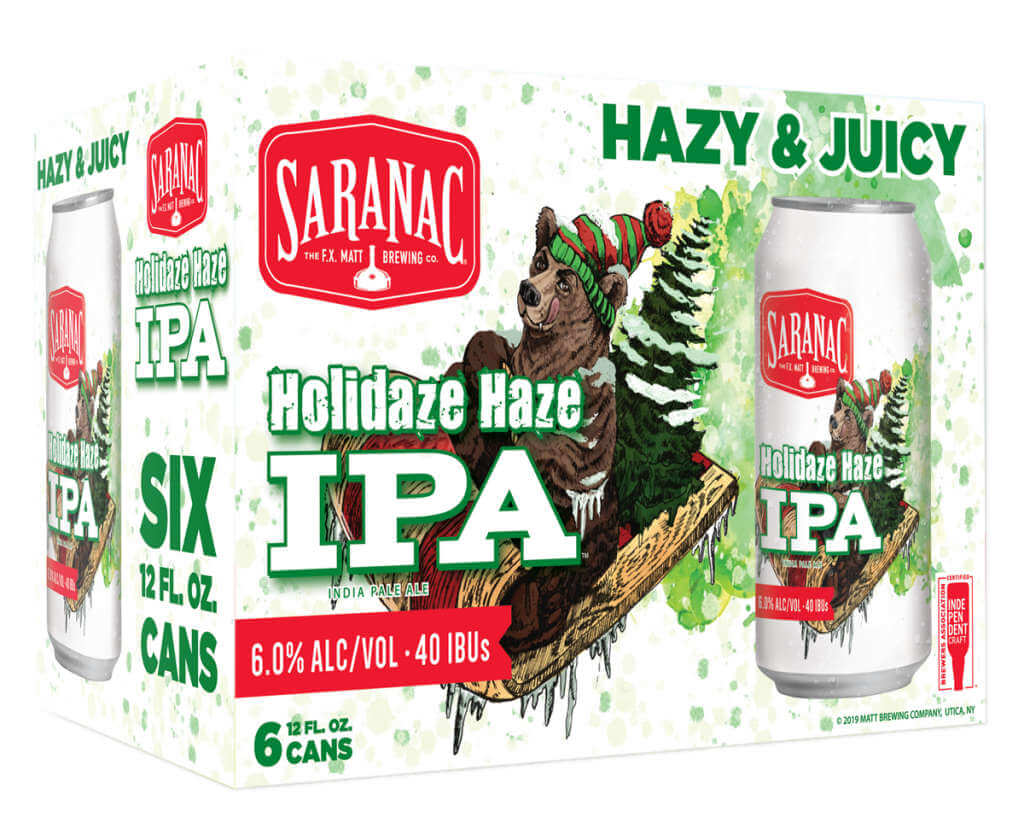 Advent Beer Calendar 2019: Day 12: Saranac Holidaze Haze IPA