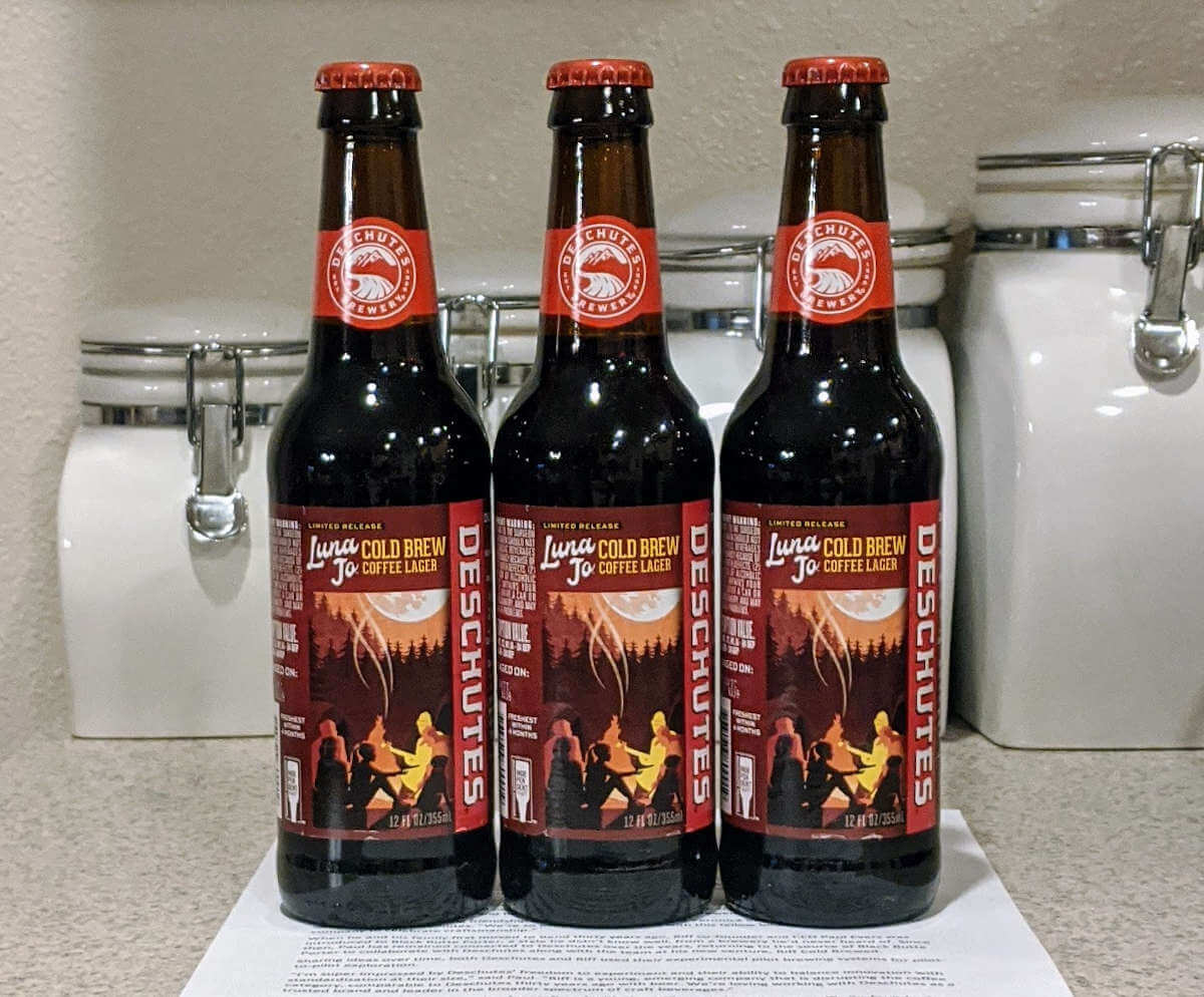 Received: Deschutes Brewery Luna Jo Cold Brew Coffee Lager