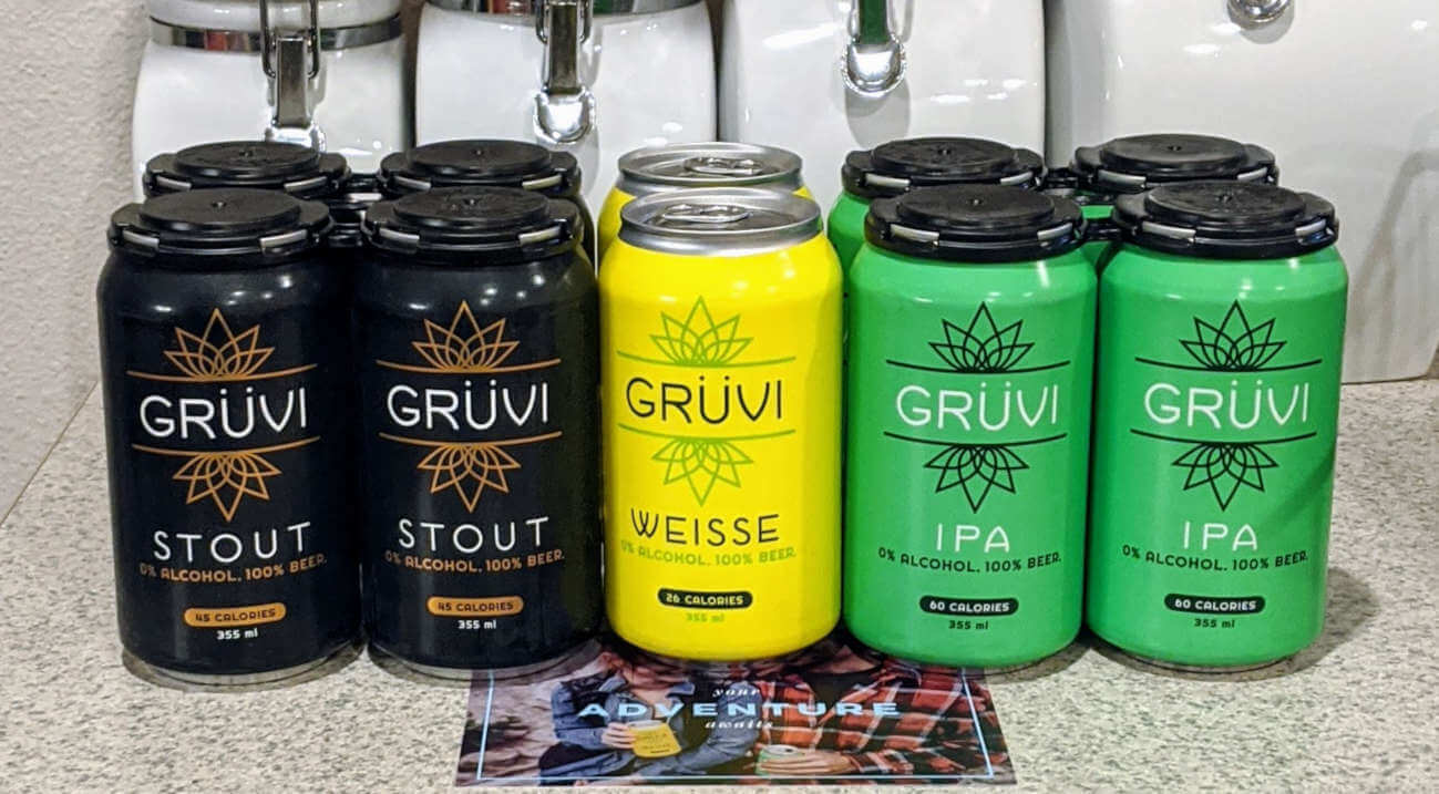 Drinking alcohol-free with three NA beers from Grüvi