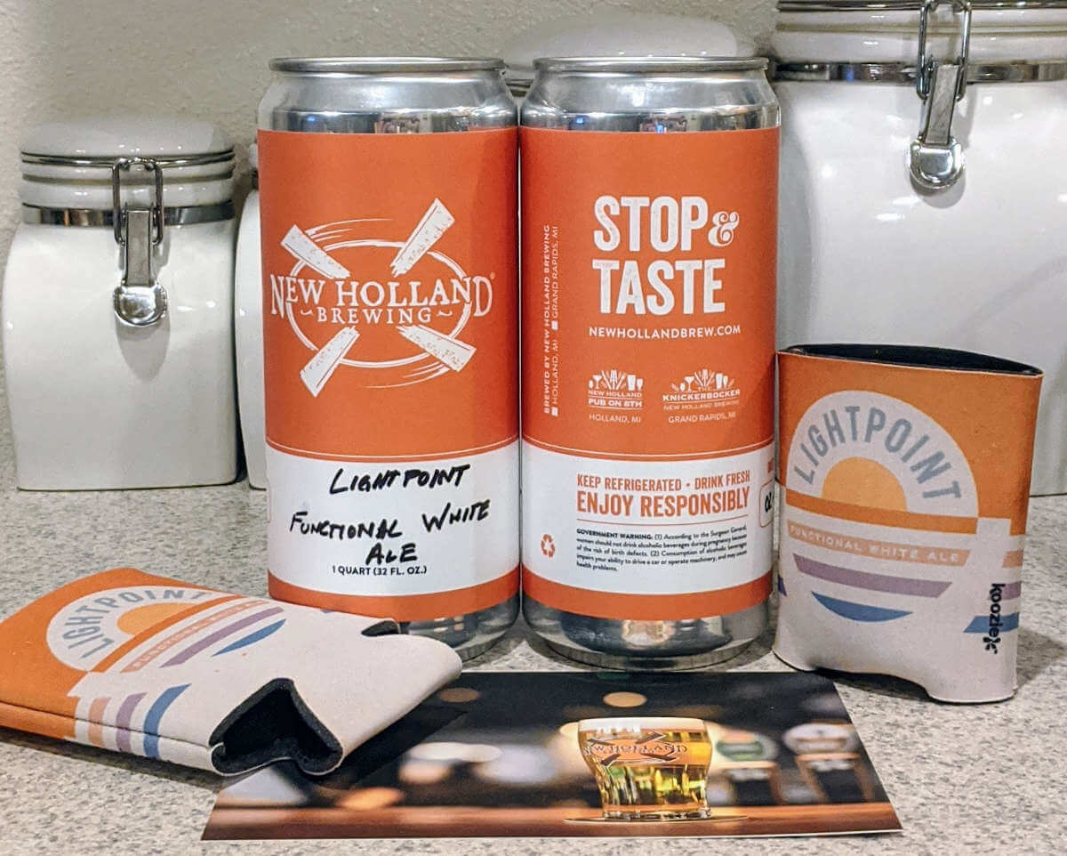 Received: New Holland Lightpoint Functional White Ale