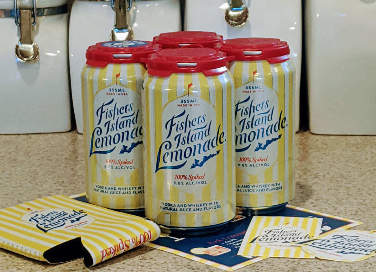 Received: Fishers Island Lemonade cocktail in a can