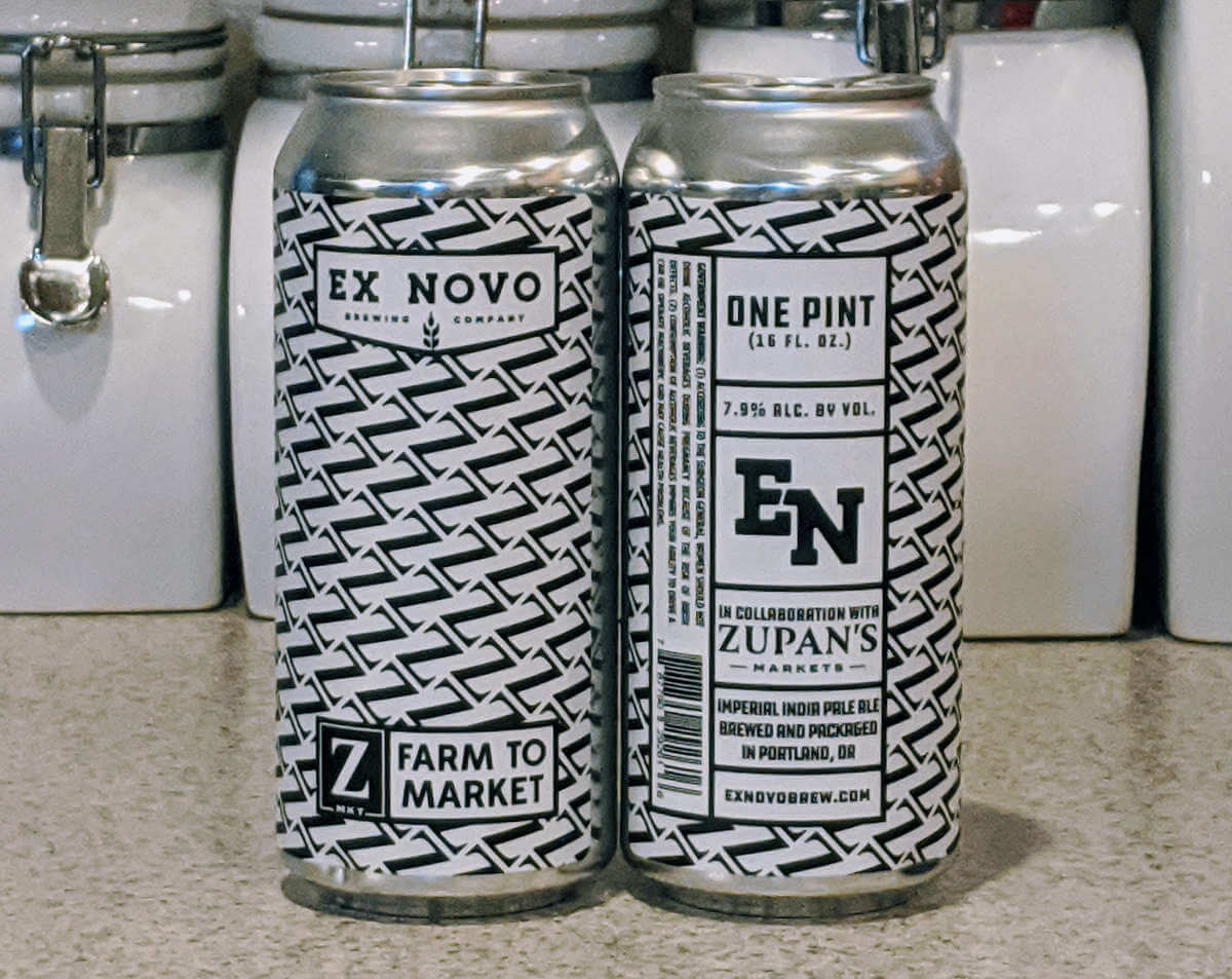 Received: Zupan’s and Ex Novo Farm to Market Imperial IPA