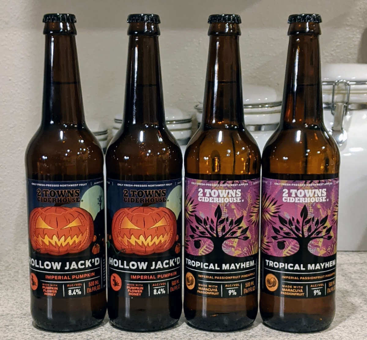 Received: 2 Towns Ciderhouse Tropical Mayhem and Hollow Jack’d