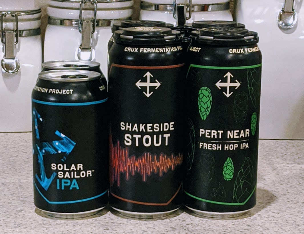 Reviews: Crux Fermentation Project Solar Sailor IPA and Shakeside Stout