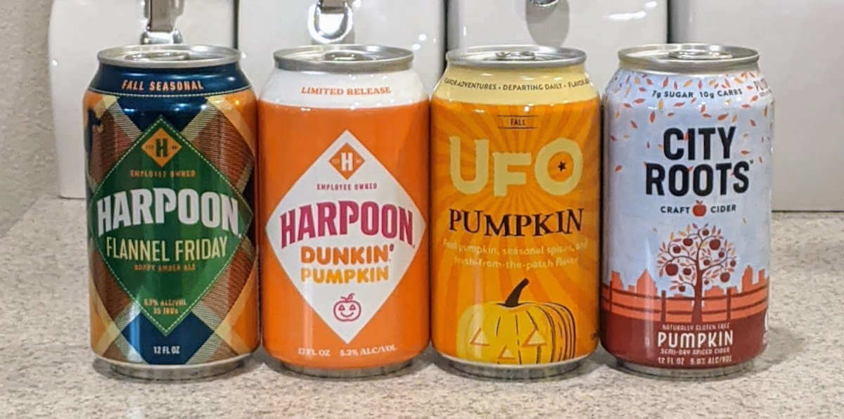 Received: Fall (pumpkin!) beers from Harpoon Brewery / Mass. Bay Brewing