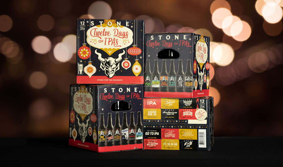 Stone Brewing offers 12 Days of IPAs mix pack for the holidays