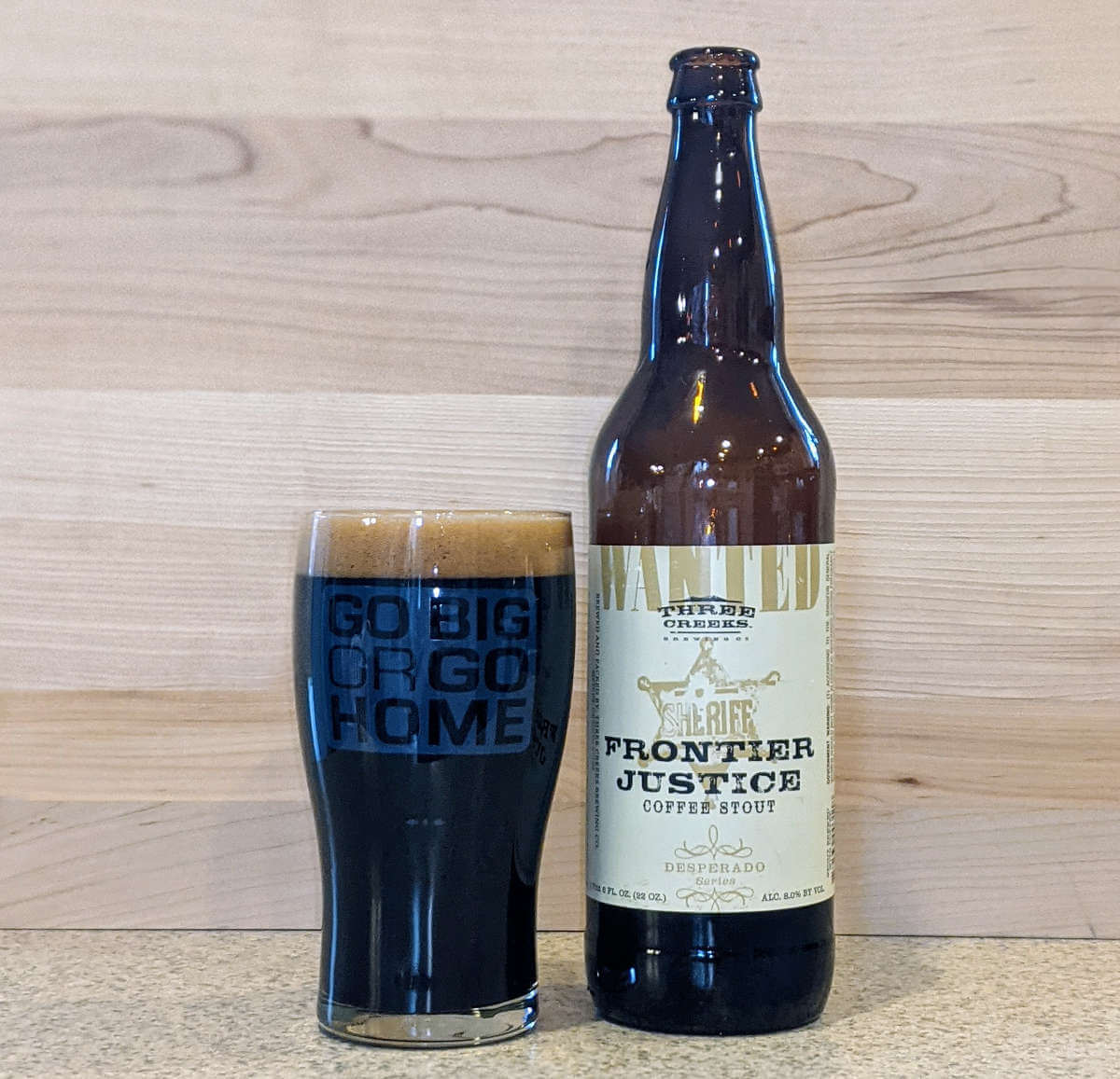 Latest print article: Frontier Justice Coffee Stout from Three Creeks Brewing (plus bonus review)