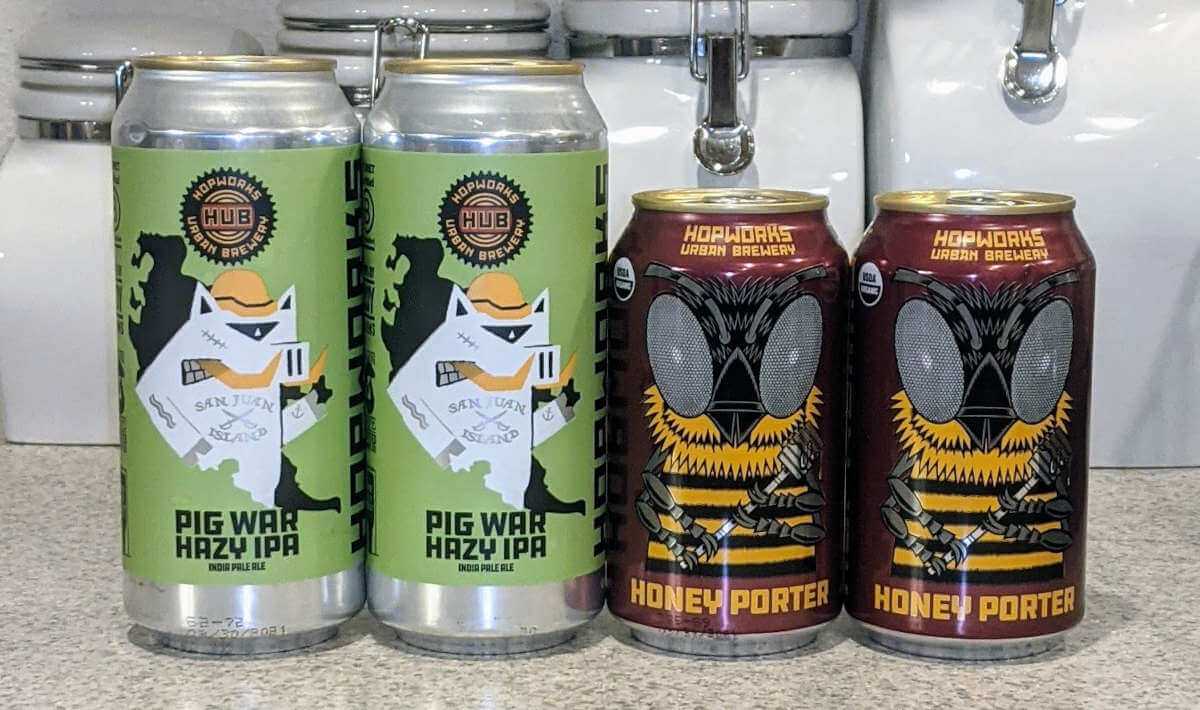 Pigs & Bees: Reviewing Hopworks’ Pig War Hazy IPA and Beestly Organic Honey Porter
