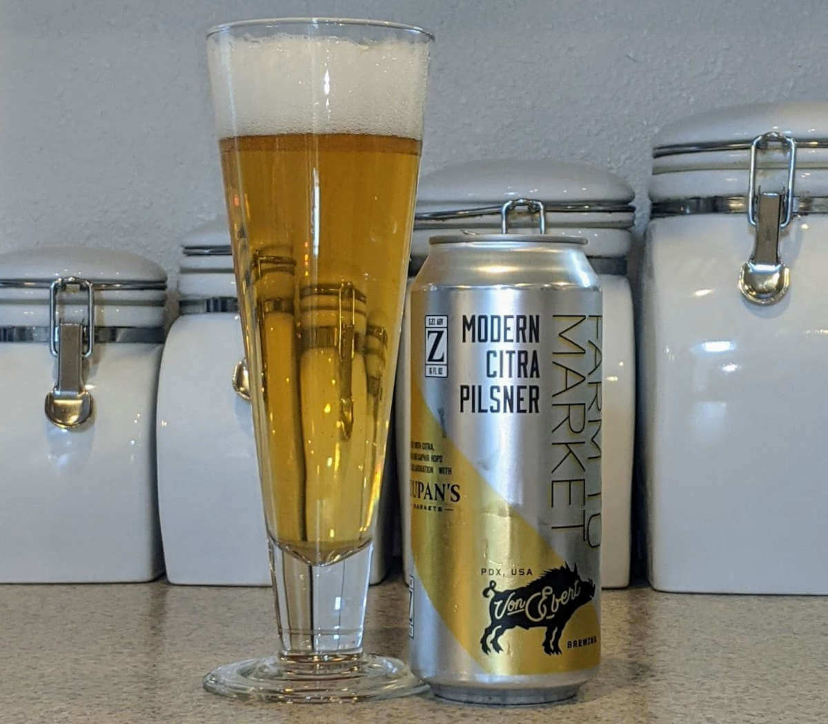 Modern lager with Zupan’s/Von Ebert Modern Citra Pilsner (review)
