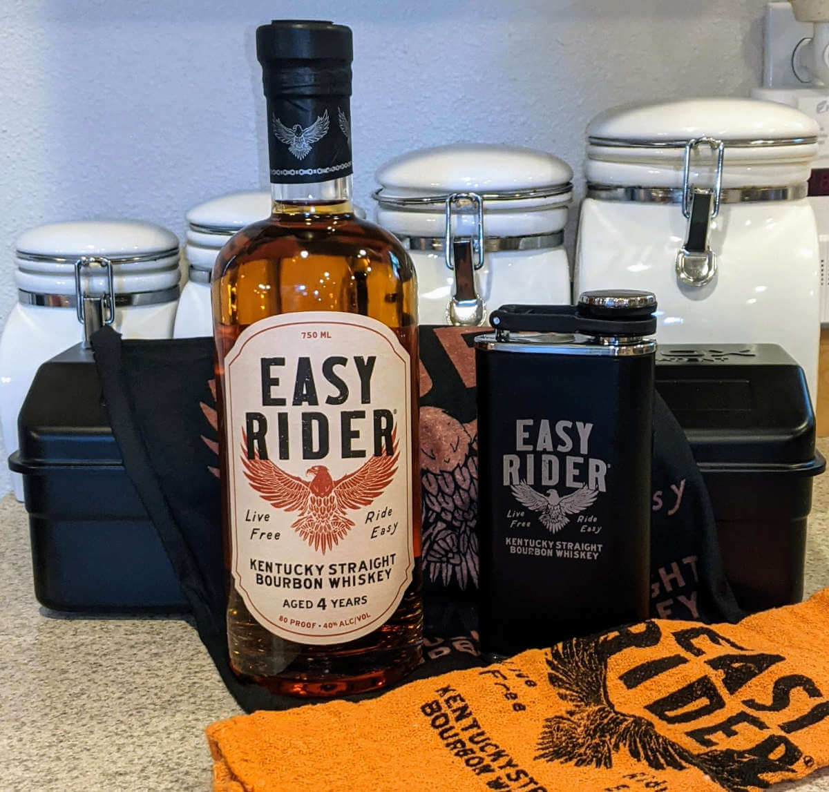 Received: Whiskey! Easy Rider Kentucky Straight Bourbon Whiskey from Hood River Distillers