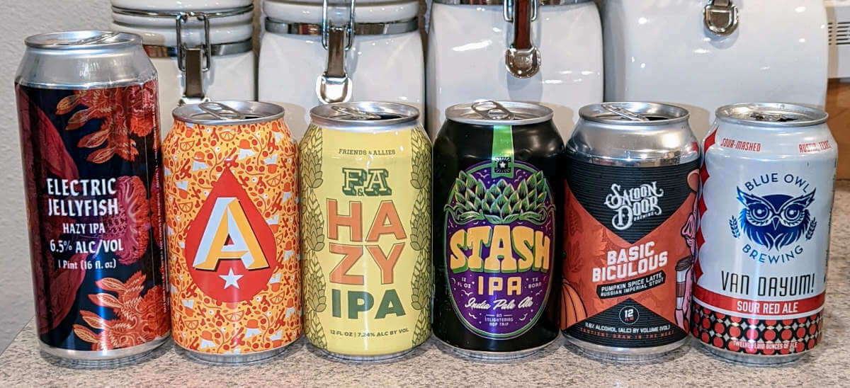 Beers from the Austin, Texas brewing scene