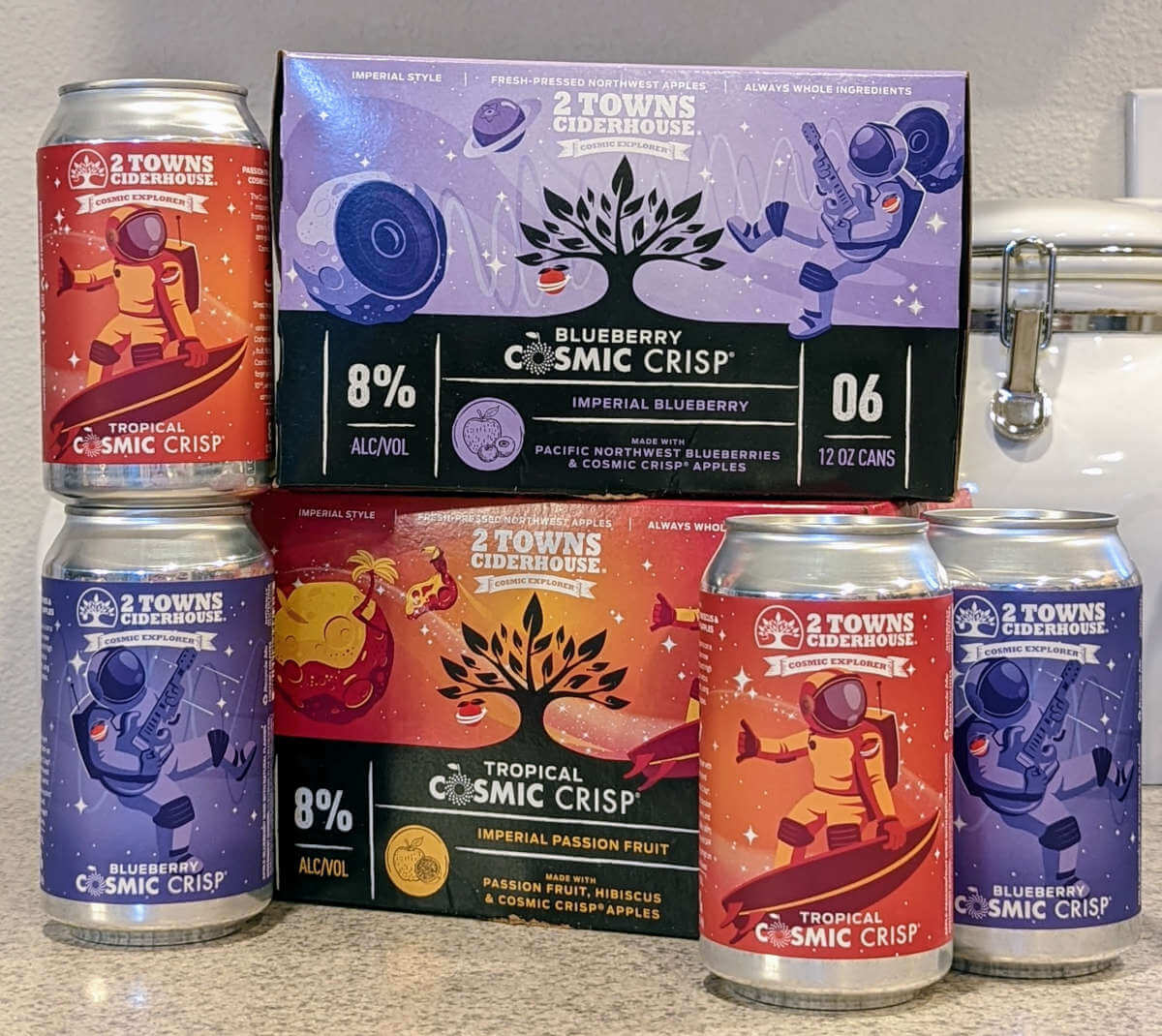 Exploring 2 Towns’ Cosmic variant series (Tropical and Blueberry)