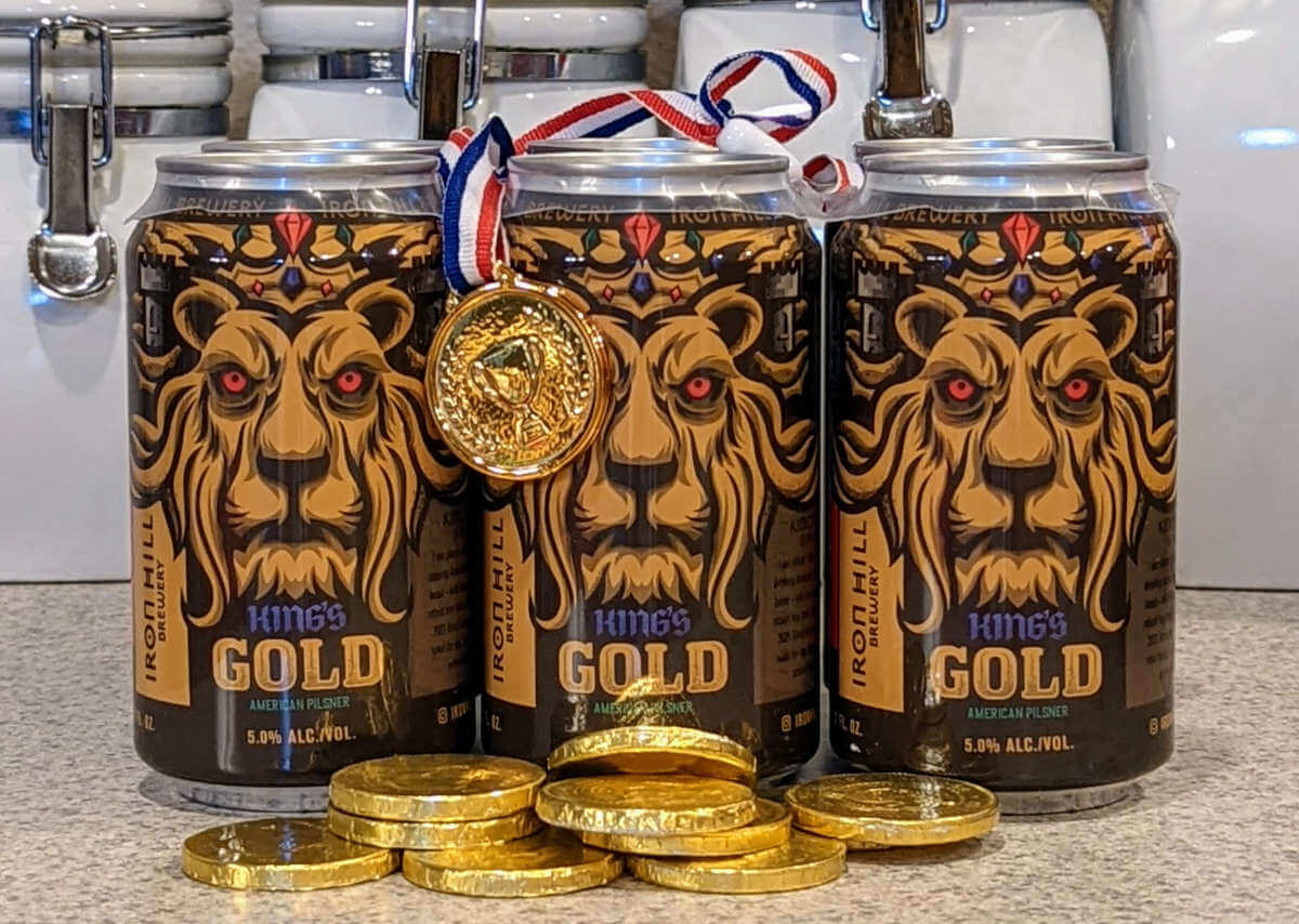 Received: King’s Gold American Pilsner from Iron Hill Brewery