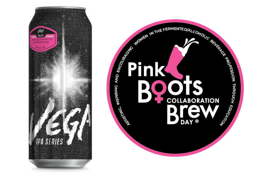 Ecliptic Brewing’s latest Vega IPA version is a Pink Boots collaboration