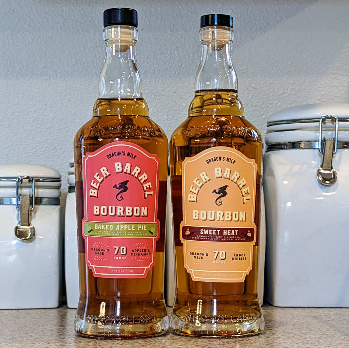 Bourbon reviews: New Holland Baked Apple Pie and Sweet Heat Beer Barrel Bourbons