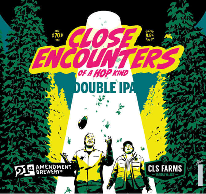 21st Amendment Brewery and CLS Farms release Close Encounters of a Hop Kind DIPA