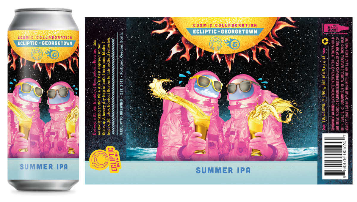 Ecliptic + Georgetown Cosmic Collaboration Summer IPA out now