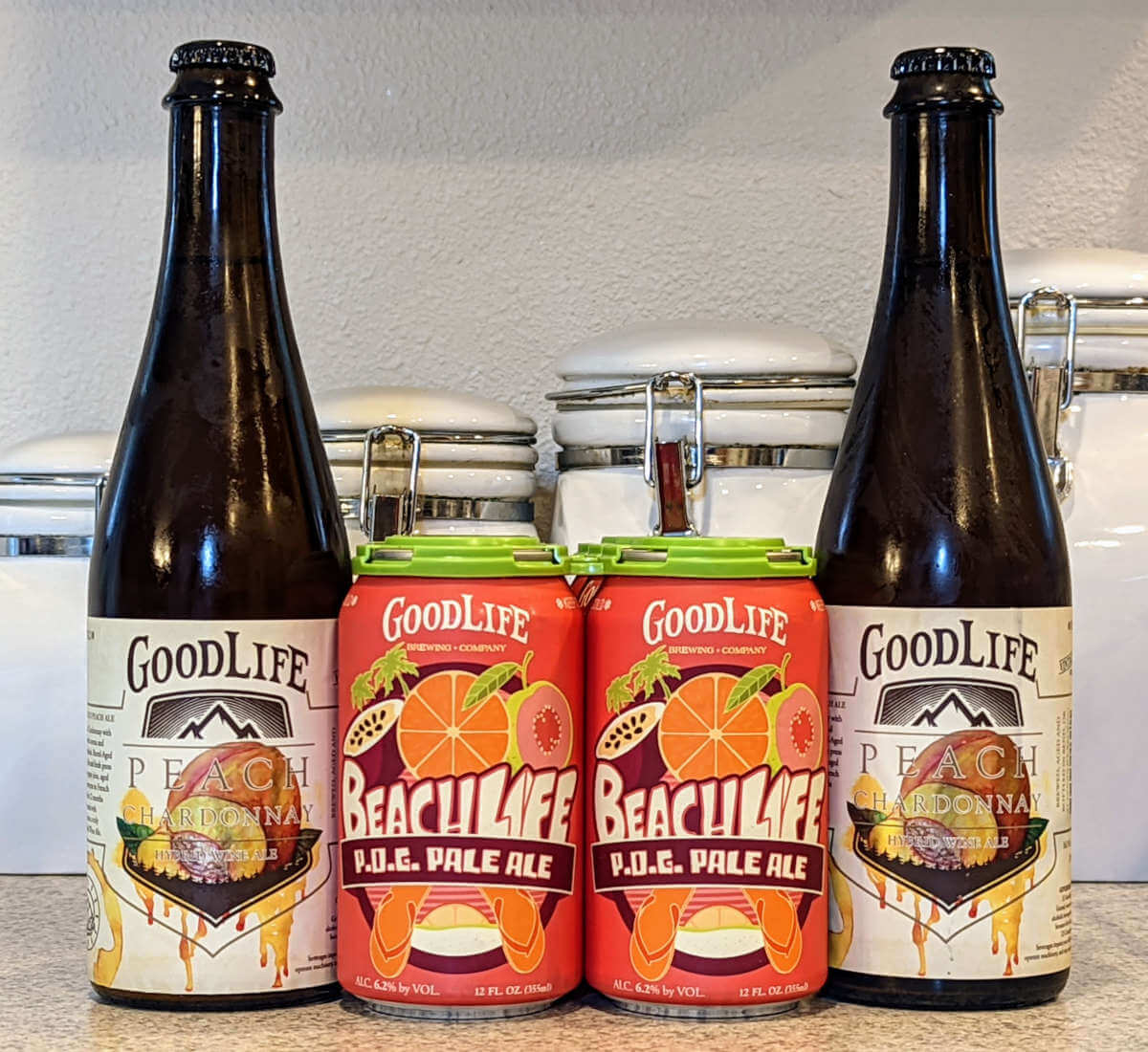 GoodLife Brewing released Peach Chardonnay Hybrid Wine Ale (received)