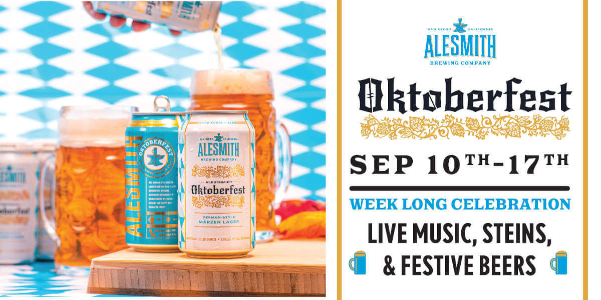AleSchmidt Oktoberfest returns from AleSmith Brewing