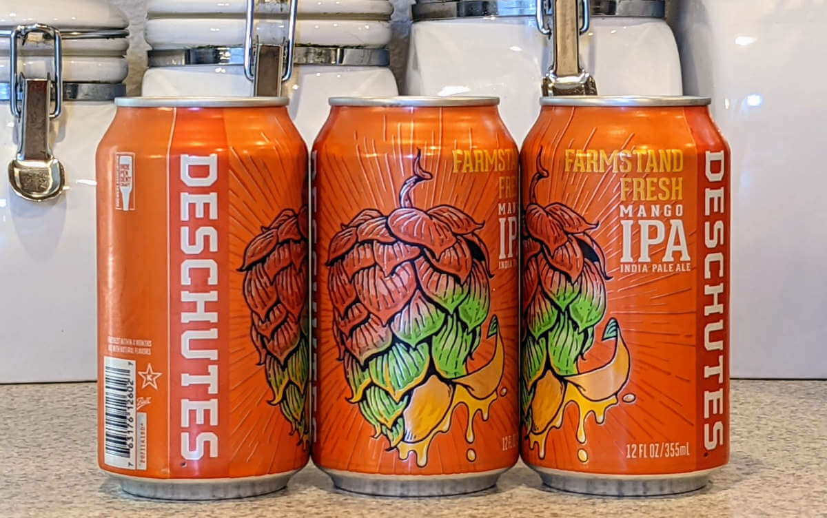 Received: Farmstand Fresh Mango IPA from Deschutes Brewery
