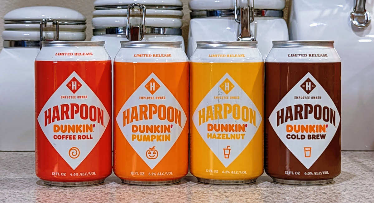 Received: Harpoon Brewery Dunkin’ coffee-inspired beers