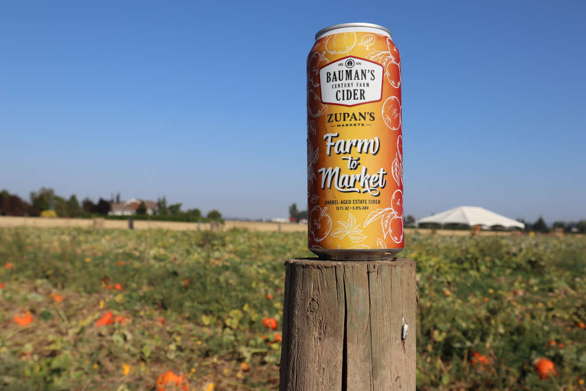 Zupan’s Markets partners with Bauman’s Cider for latest Farm-to-Market collab