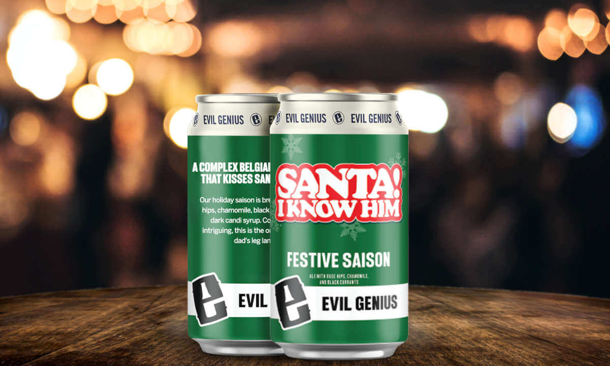Evil Genius Beer releases Santa! I Know Him! in 10 states