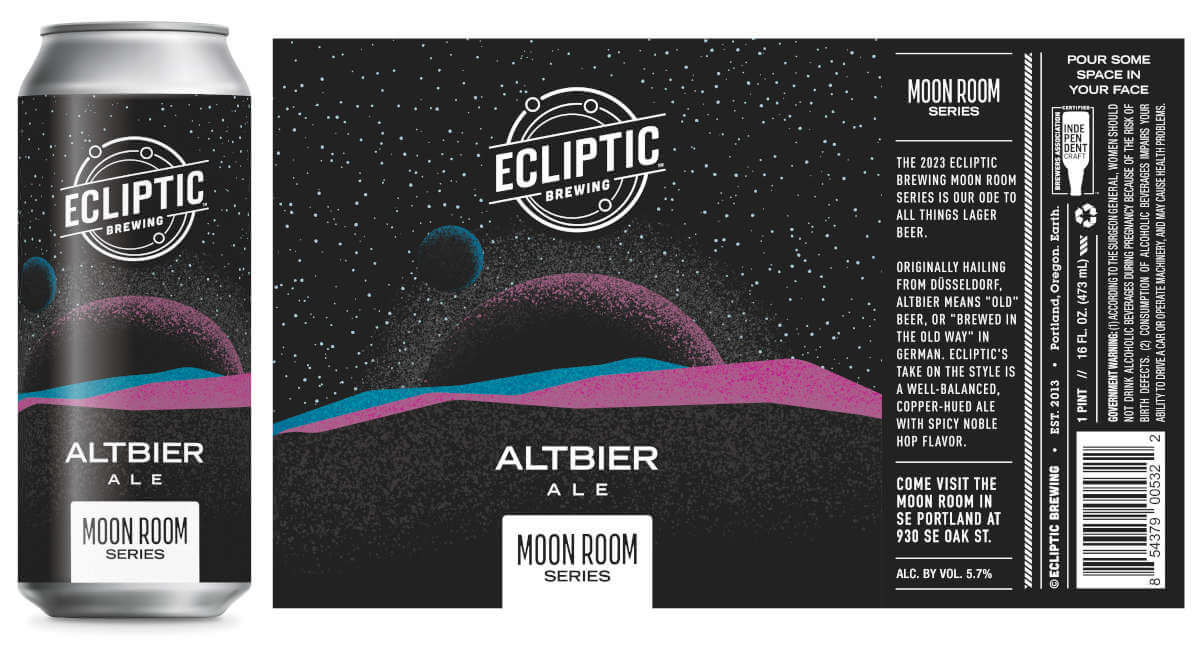 Ecliptic Brewing launched first Moon Room series of the year: Altbier