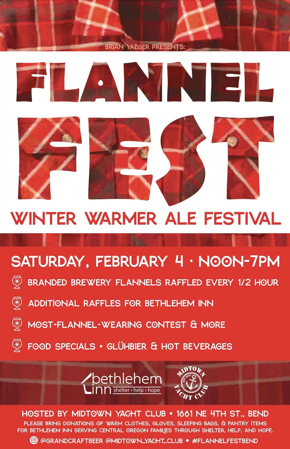Flannel Fest Winter Warmer Ale Fest takes place in Bend this Saturday, February 4