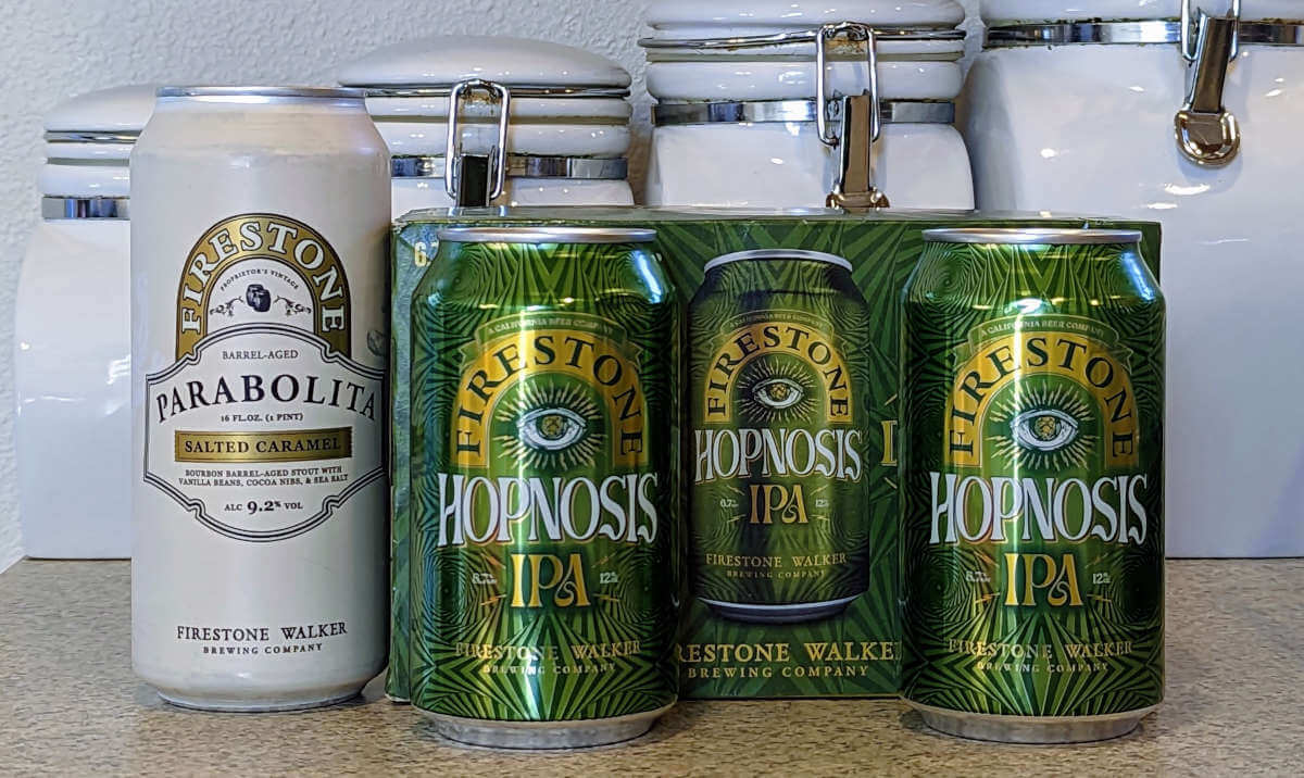 Firestone Walker Hopnosis IPA and Parabolita Stout for St. Patrick’s Day (received)
