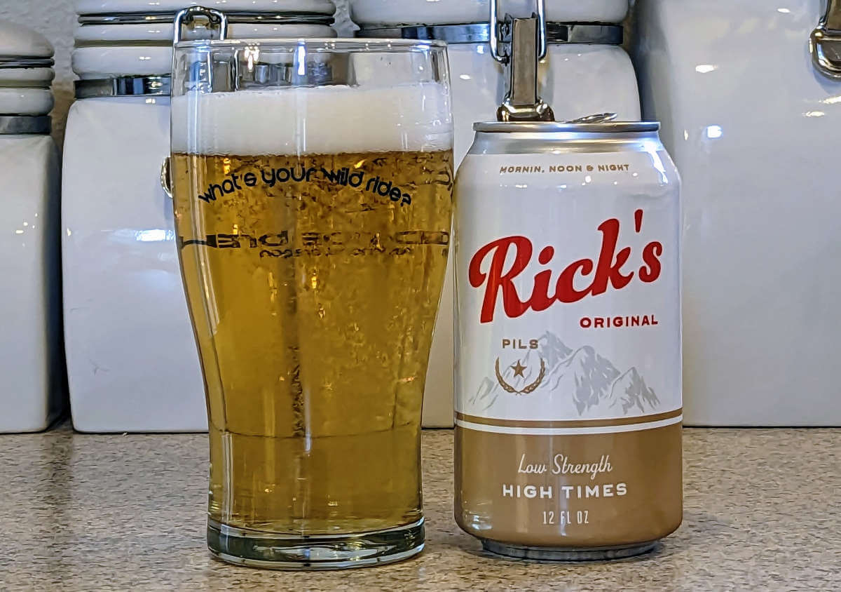 Rick’s Original Pils, non-alcoholic beer from Rick’s Near Beer