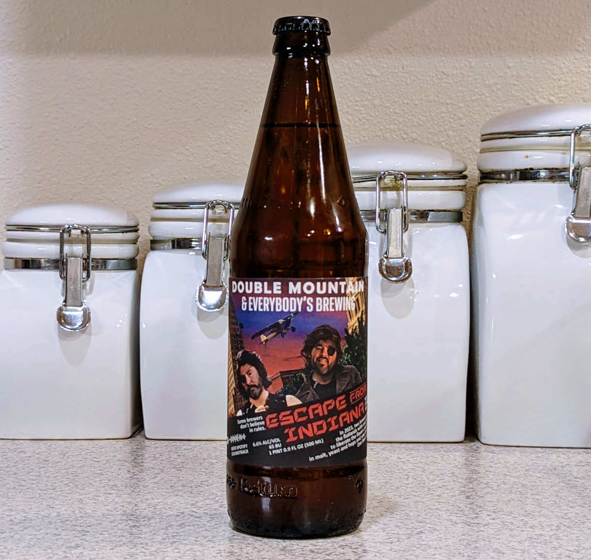 Double Mountain Brewery and Everybody’s Brewing release Escape From Indiana IPA (received)