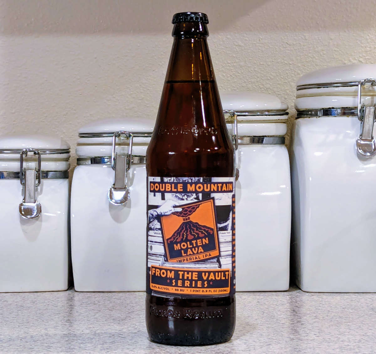 Received: Molten Lava Imperial IPA (from the vault) from Double Mountain Brewery
