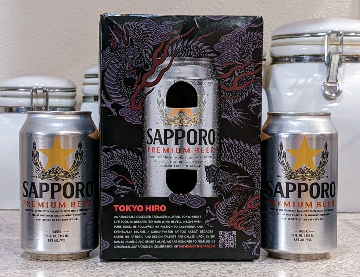 Sapporo celebrates the Year of the Dragon with a limited-edition six pack