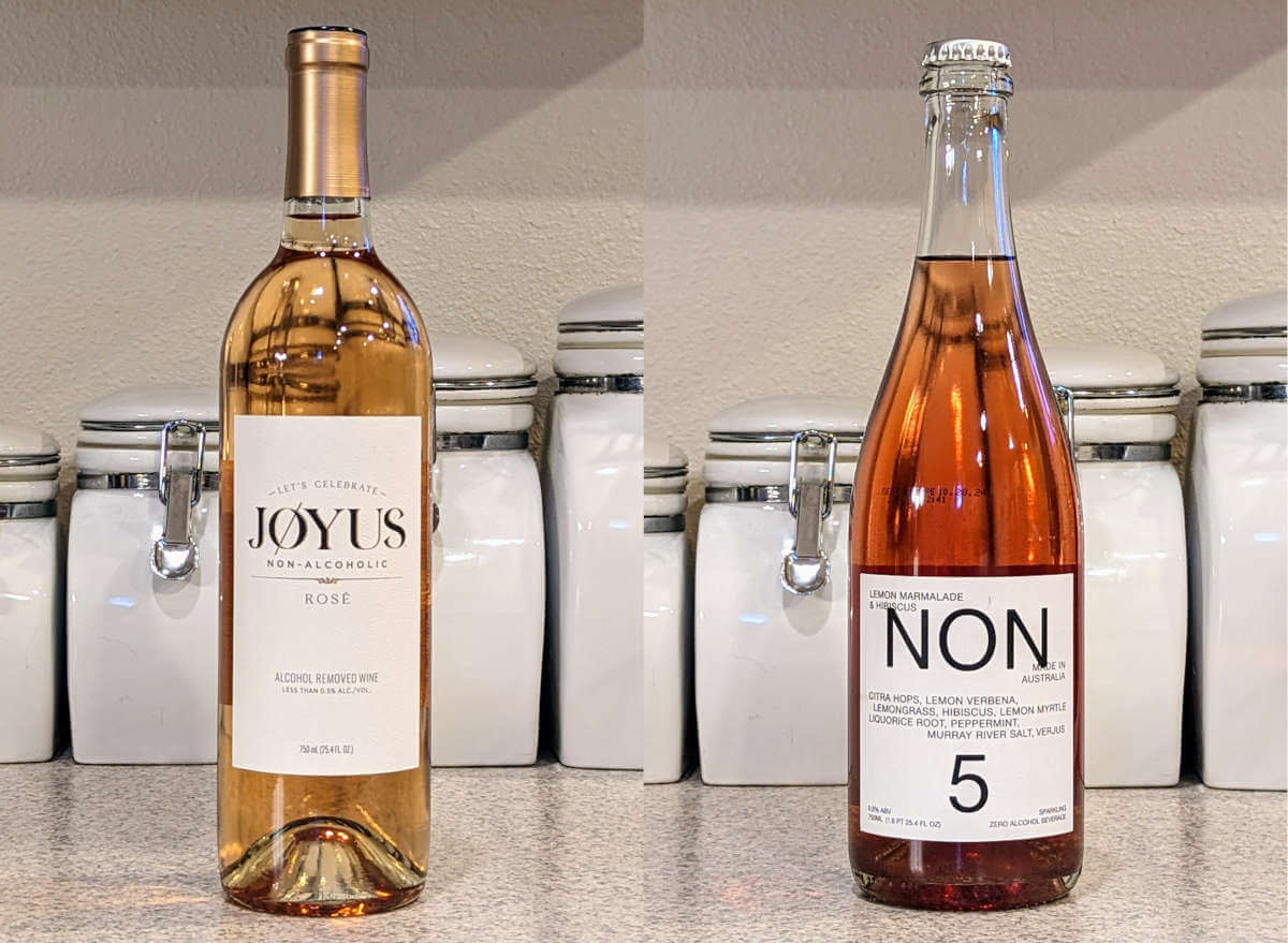 Received: Non-alcoholic wines Jøyus Rosé and NON5 sparkling wine alternative