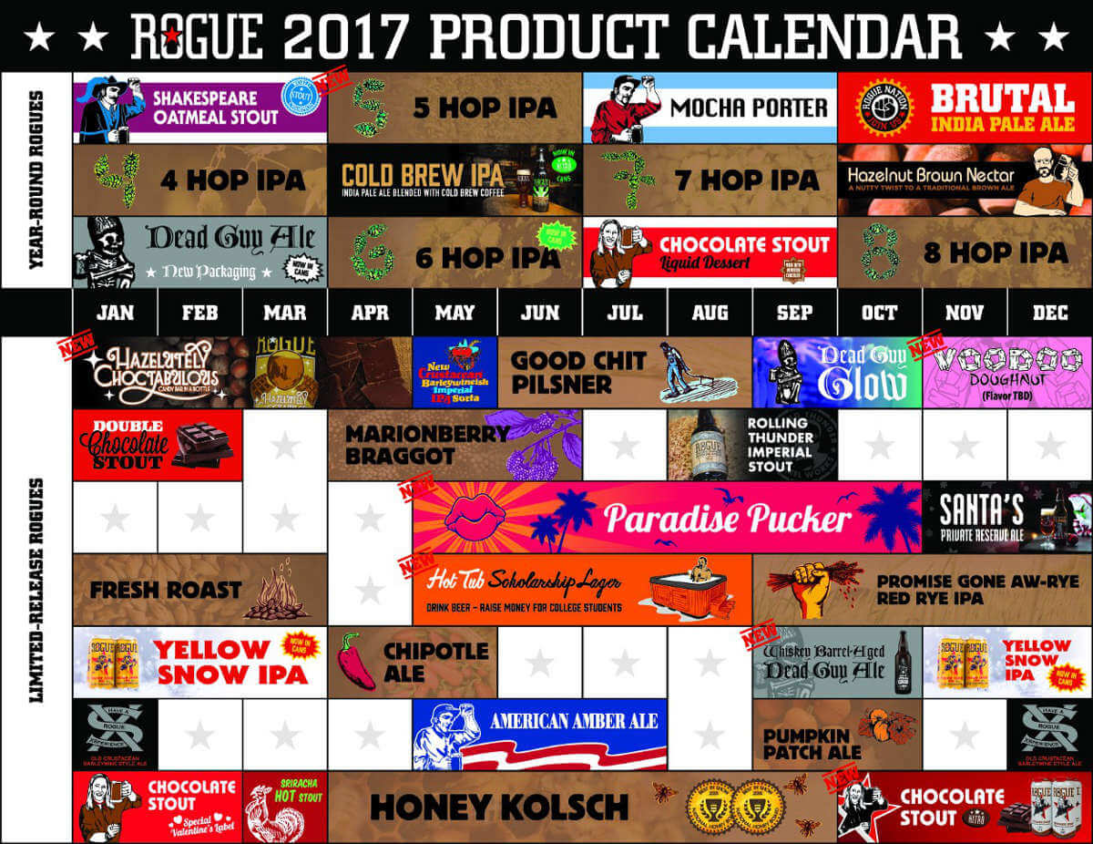Rogue Ales’ 2017 Beer Lineup